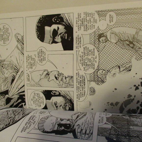 Walking Dead TPB Volume 6 Gray Black White Graphic Zombie Fighting Comic Book - Picture 6 of 14